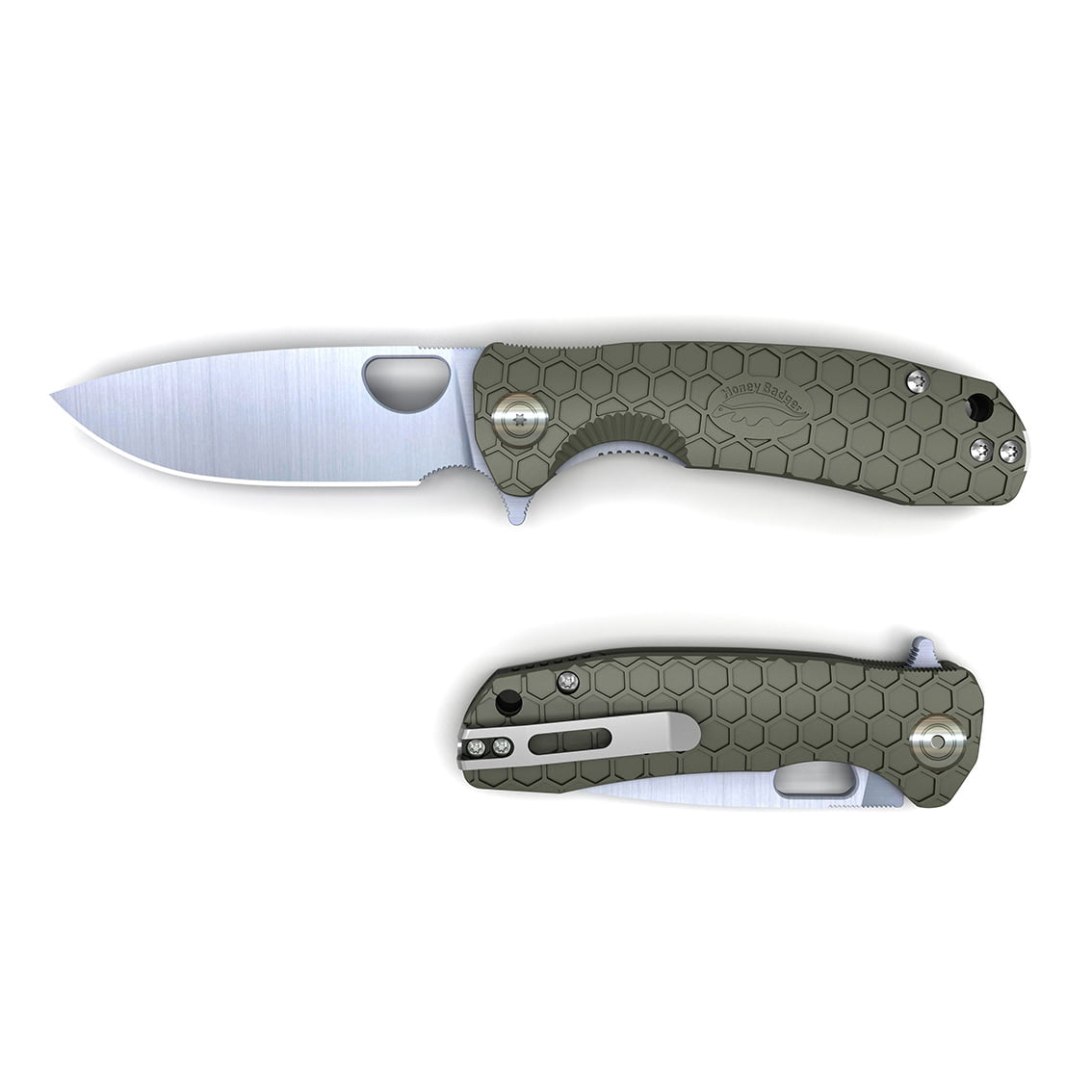 Honey Badger Small Flipper Green Honey Badger Flipper Small Green
