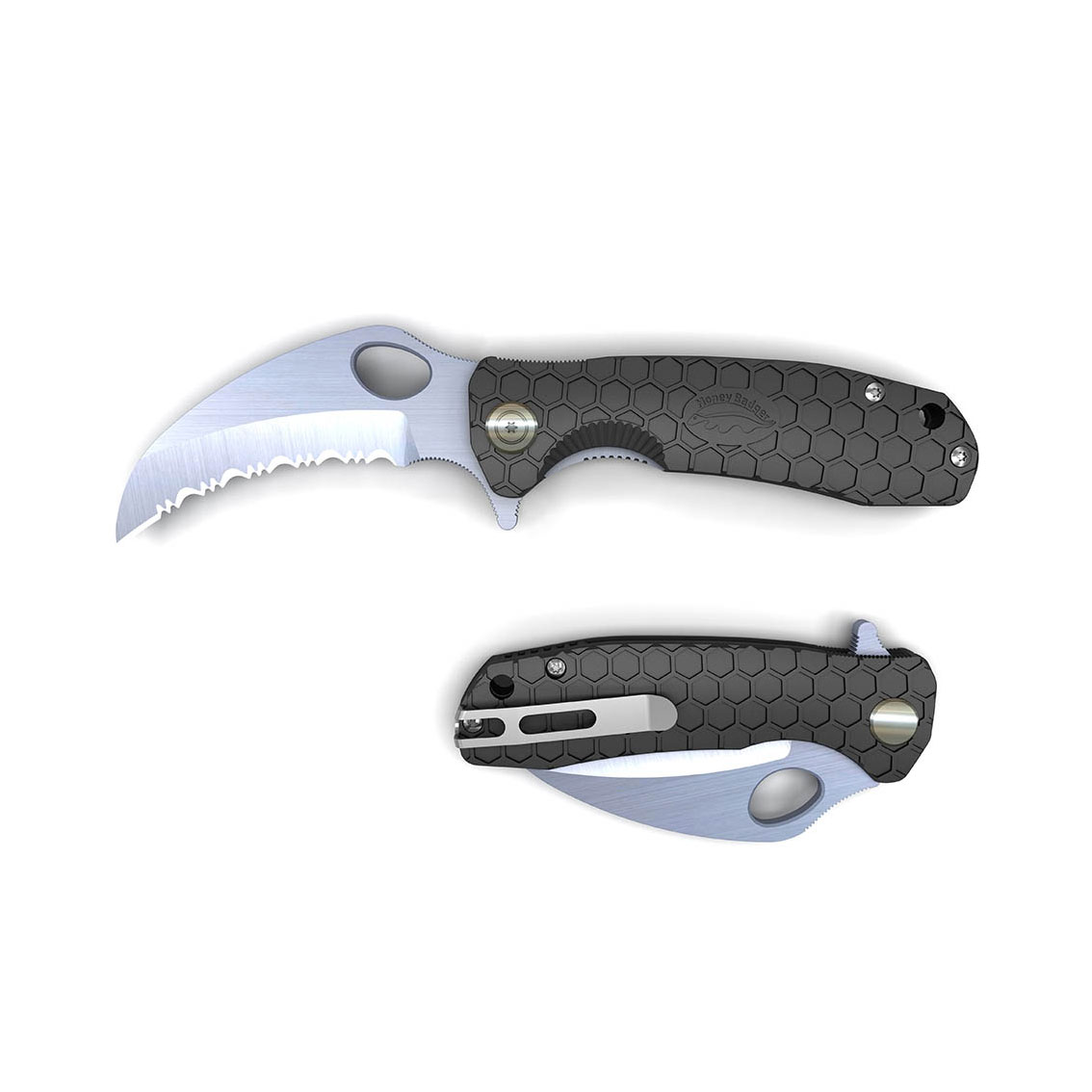 Honey Badger Serrated Claw Medium Black